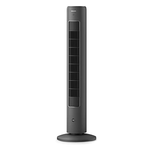 Philips Oszillierender Turmventilator 5000 Serie, 105 cm, Fernbedienung, Timer, 3 Geschwindigkeiten, 3 Modi, 40W, leistungsstarker leiser Luftstrom