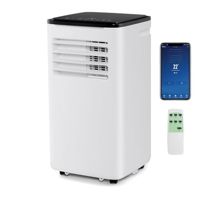 SOARS Mobile Klimaanlage mit Abfluss 9000 BTU, 4-in-1-Klimaanlage Ventilator & Luftentfeuchter & Kühler & Heizung, intelligente Steuerung mit