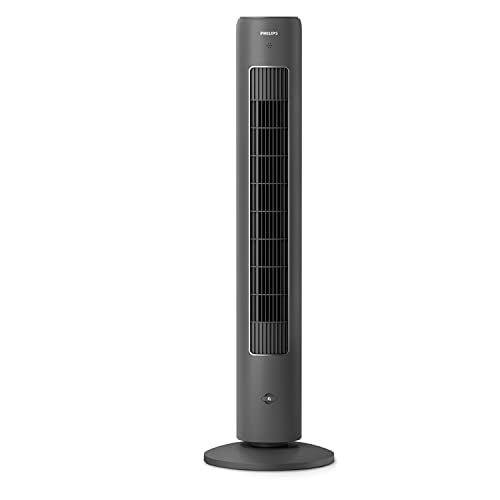 Philips Oszillierender Turmventilator 5000 Serie, 105 cm, Fernbedienung, Timer, 3 Geschwindigkeiten, 3 Modi, 40W, leistungsstarker leiser Luftstrom