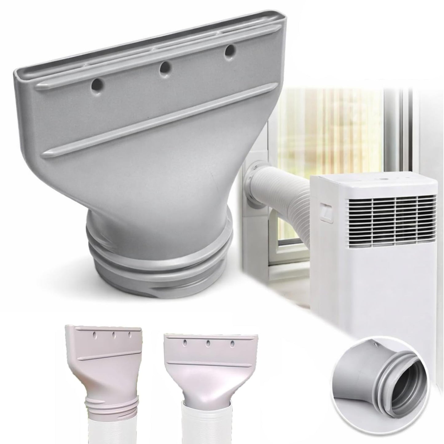 SHINCO Mobile Klimaanlage mit Abluftschlauch, 12000BTU, Kühlung&Heizung&Ventilieren&Entfeuchten, Mobiles Klimagerät mit Fenstermontage-Kit