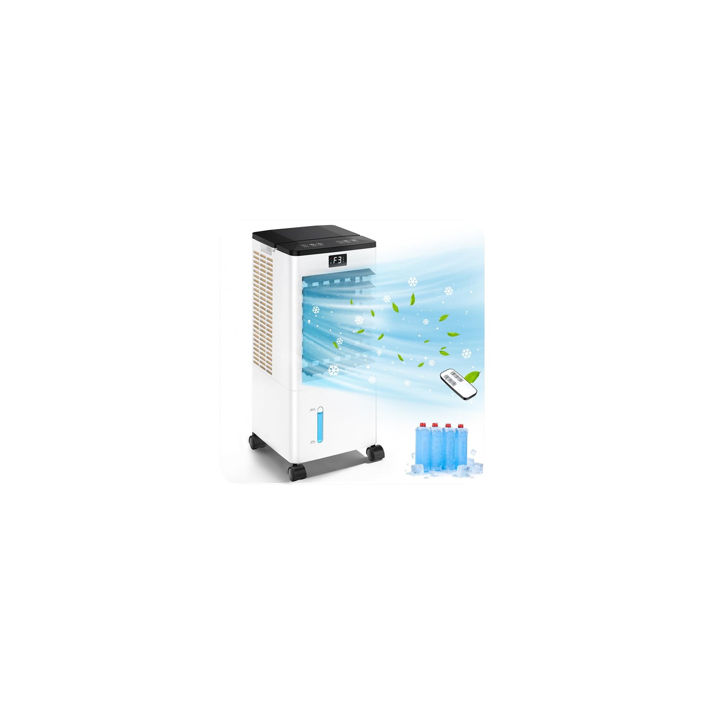 SOARS Mobile Klimaanlage mit Abfluss 9000 BTU, 4-in-1-Klimaanlage Ventilator & Luftentfeuchter & Kühler & Heizung, intelligente Steuerung mit