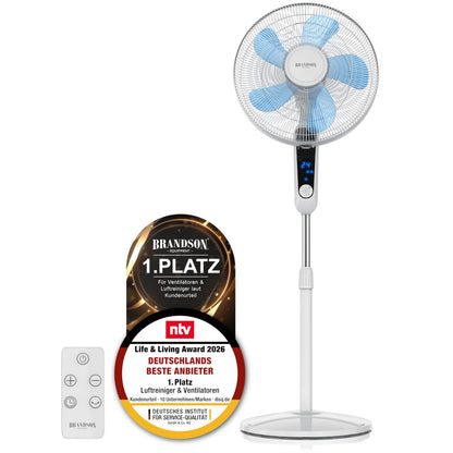 Rowenta Standventilator Turbo Silence Extreme, 14 Geschwindigkeitsstufen, 32 dB Silent Night Modus, Fernbedienung, Oszillation, höhenverstellbar