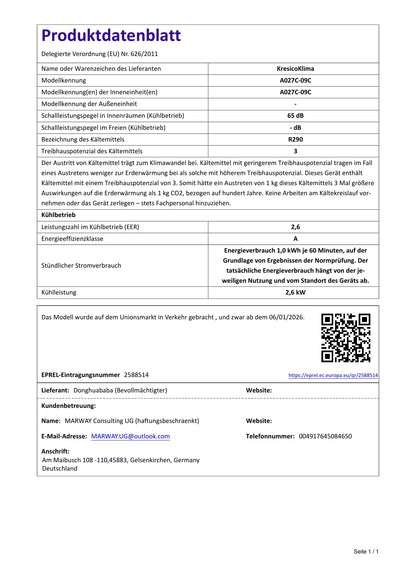 SHINCO Mobile Klimaanlage mit Abluftschlauch, 12000BTU, Kühlung&Heizung&Ventilieren&Entfeuchten, Mobiles Klimagerät mit Fenstermontage-Kit