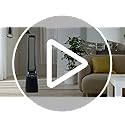 Midea MFP-120i (BL) 2 in 1 Turmventilator Leise 27dB Luftreiniger H13 True HEPA auf 47.6 ㎡ LED Display Fernbedienung Oszillation 12H Timer Kompatibel