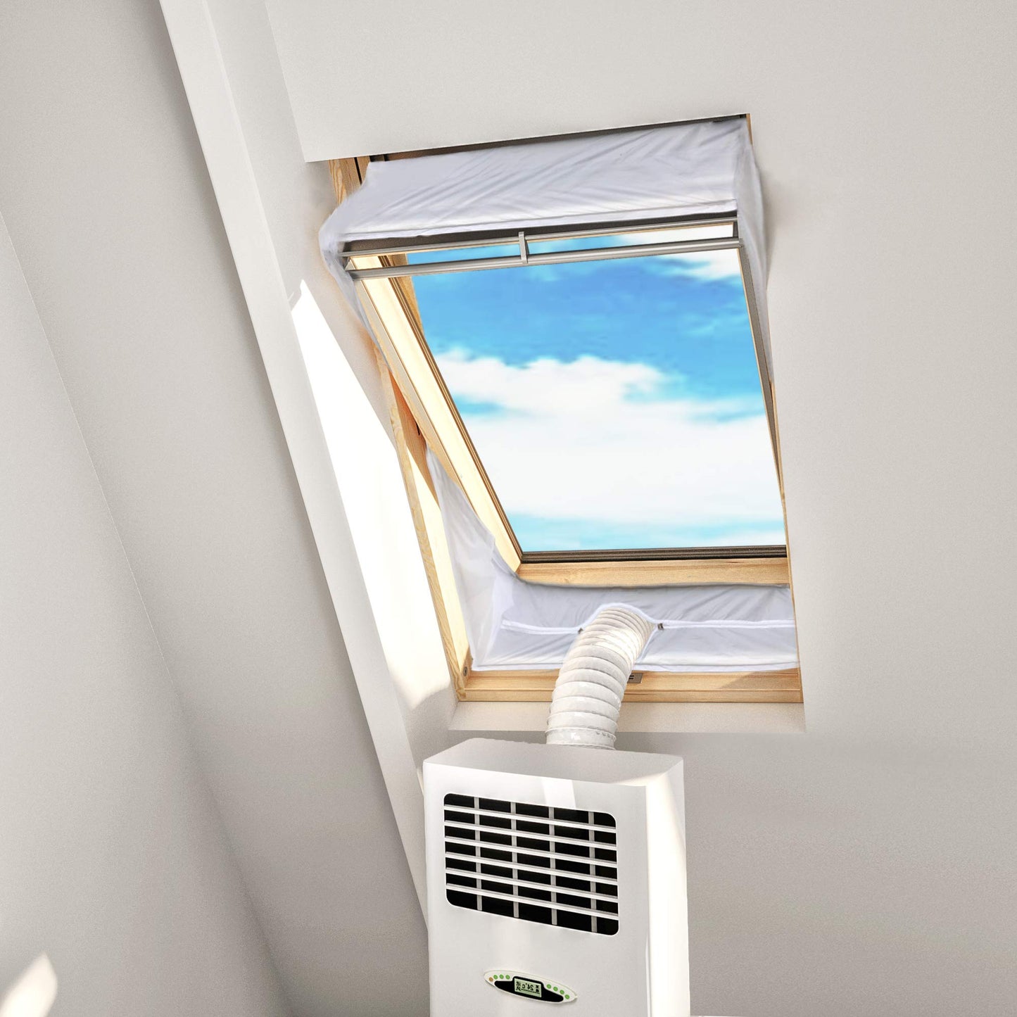 SHINCO Mobile Klimaanlage mit Abluftschlauch, 12000BTU, 3,5kw, Kühlen&Ventilieren&Entfeuchten, Mobiles Klimagerät mit Fenstermontage-Kit